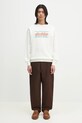 Бавовняна кофта Drôle de Monsieur Le Sweatshirt Pique Tennis G.SW164.CO162.OW білий