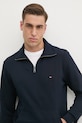 Tommy Hilfiger hanorac de bumbac bleumarin MW0MW37238