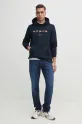 Tommy Hilfiger felpa in cotone MW0MW38666 blu navy SS25