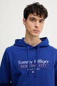 Tommy Hilfiger hanorac de bumbac albastru MW0MW38672
