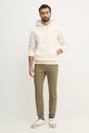 Βαμβακερή μπλούζα Tommy Hilfiger MW0MW39310 μπεζ SS25