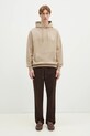 Drôle de Monsieur hanorac de bumbac Le Hoodie Slogan Vignes F.HO175.CO127.BG bej