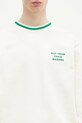 Drôle de Monsieur hanorac de bumbac Le Sweatshirt Slogan Sport bej F.SW140.CO127.CM