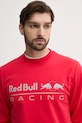 Red Bull Racing x Pepe Jeans bluza TEAM LOGO CREW rosu RM580017