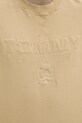 Βαμβακερή μπλούζα Tommy Jeans DM0DM20827 μπεζ
