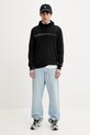 Bombažen pulover Tommy Jeans DM0DM20847 črna SS25
