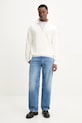 Bavlněná mikina Tommy Jeans DM0DM21865 béžová SS25
