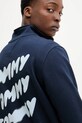Bavlněná mikina Tommy Jeans námořnická modř DM0DM21865