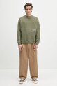 Кофта Barbour Barbour Calton OS Fit Crew Sweatshirt MOL0676 зелёный