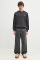 Pamučna dukserica Fred Perry M7535.V56 siva