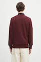 Odzież Fred Perry bluza bawełniana M9891.597 bordowy