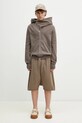 Rick Owens bluza bawełniana Mountain DU01E3286.F brązowy