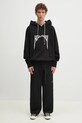 Бавовняна кофта Rick Owens Oversized DU01E3262.FEP2P чорний
