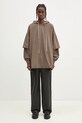 Rick Owens bluza bawełniana Tommy Hustler DU01E3271.RIG brązowy