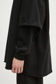 Rick Owens cotton sweatshirt Tommy Hustler black DU01E3271.RIG