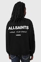 Хлопковая кофта AllSaints UNDERGROUND чёрный M046NB
