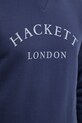 Bavlněná mikina Hackett London HM581345 námořnická modř