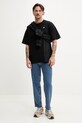 Vans bluza bawełniana VN000M1NBLK1 czarny SS25