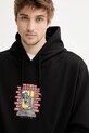 Vans hanorac de bumbac negru VN000NHSBLK1
