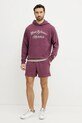 New Balance pamut melegítőfelső MT51935FDP burgundia SS25
