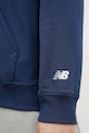 Βαμβακερή μπλούζα New Balance MT51935NNY σκούρο μπλε