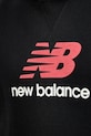 Bavlněná mikina New Balance MT51512BK černá