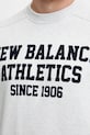 Bavlněná mikina New Balance MT51521AHH šedá