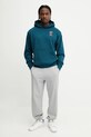 New Balance bluza bawełniana MT51979DOE turkusowy SS25