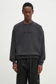 Бавовняна кофта Axel Arigato Distort Washed Sweatshirt надрук чорний A3122004