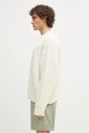 Светр з домішкою вовни MKI MIYUKI ZOKU Chunky Rib Knit Crewneck CHUNKY.RIB.KNIT.CREWNE. бежевий SS25