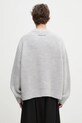 Îmbrăcăminte MKI MIYUKI ZOKU pulover din amestec de lana Chunky Rib Knit Crewneck CHUNKY.RIB.KNIT.CRE.GR gri