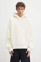 MKI MIYUKI ZOKU pulover din amestec de lana Chunky Rib Knit Hoody grosime medie bej CHUNKY.RIB.KNIT.HOODY.O