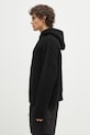 MKI MIYUKI ZOKU wool blend jumper Chunky Rib Knit Hoody CHUNKY.RIB.KNIT.HOODY.B black SS25