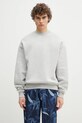 MKI MIYUKI ZOKU hanorac de bumbac 800 Gsm Superweight Crewneck uni gri 800.GSM.SUPERWEIGHT.CRE