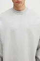Bombažen pulover MKI MIYUKI ZOKU 800 Gsm Superweight Crewneck siva 800.GSM.SUPERWEIGHT.CRE