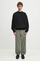 Бавовняна кофта MKI MIYUKI ZOKU 800 Gsm Superweight Crewneck 800.GSM.SUPERWEIGHT.CBL чорний