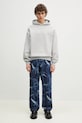 Хлопковая кофта MKI MIYUKI ZOKU 800 Gsm Superweight Hoody 800.GSM.SUPERW.HOO серый