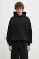 MKI MIYUKI ZOKU felpa in cotone 800 Gsm Superweight Hoody con nero 800.GSM.SUPERW.HBL