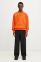 Памучен суичър Napapijri B-Cortona NP0A4ICBA001 оранжев