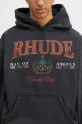 RHUDE cotton sweatshirt Bay Of Angels gray RHPS25HO01012