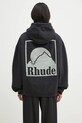 Ρούχα Βαμβακερή μπλούζα RHUDE Moonlight Badge RHPS25HO05012 σκούρο μπλε