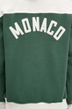 RHUDE bluza bawełniana Monaco zielony RHSS25SW01012