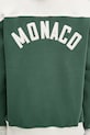 Памучен суичър RHUDE Monaco зелен RHSS25SW01012
