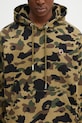 Бавовняна кофта A Bathing Ape 1St Camo Jacquard One Point зелений 1L30114302