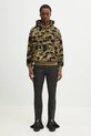A Bathing Ape felpa in cotone 1St Camo Jacquard One Point 1L30114302 verde