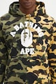 A Bathing Ape bluza bawełniana 1St Camo Separate zielony 1L30114007