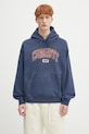Carhartt WIP hanorac de bumbac pentru copii Hooded Library Sweat print bleumarin I034726.E7GD