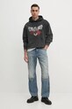Хлопковая кофта The Kooples HSWE30005K серый SS25