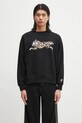 ICECREAM hanorac de bumbac Running Dog Crewneck print negru IC25129