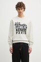 Kenzo bluza bawełniana aplikacja szary FF55SW2634MF.93